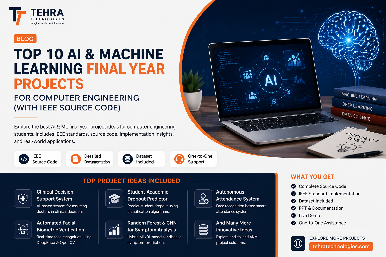 Top 10 AI & Machine Learning Final Year Projects for Computer Engineering (With IEEE Source Code)
